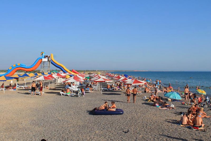 Пляжные развлечения на отдыхе в Новофедоровке